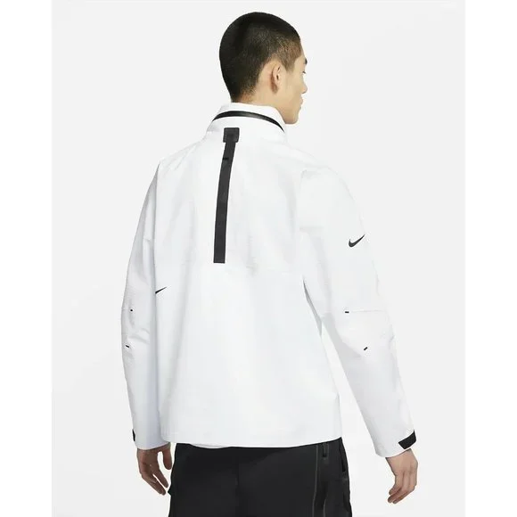 Nike Sportswear Tech Pack M65 Jacket Men's Water-repellent Long White CZ9309-100 - Picture 2 of 15